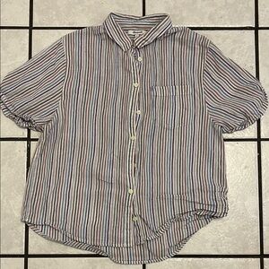 Madewell Women’s Multicolor Striped Button Down Shirt